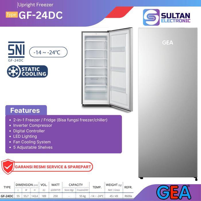 GEA Upright Freezer GF-24DC / GF 24 DC / GF24DC / Kulkas