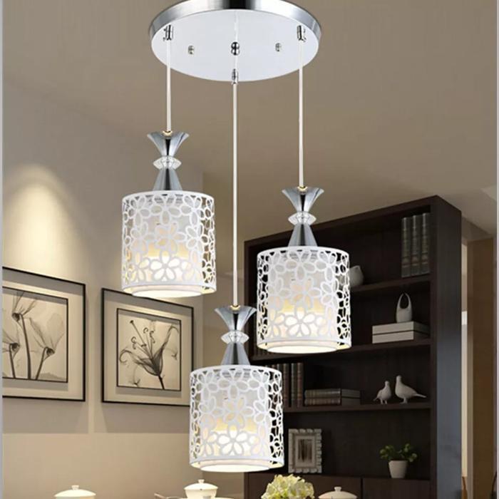 neww LAMPU HIAS LED GANTUNG MEWAH MOTIF BUNGA / LAMPU HIAS GANTUNG Besi Plastik Bohlam