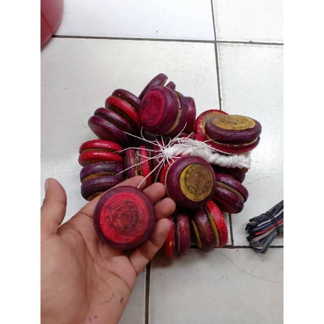 Best Seller Yoyo Kayu Isi 20 Pcs Yo-Yo Kayu Mainan Tradisional Unik Jadul Grosir Original
