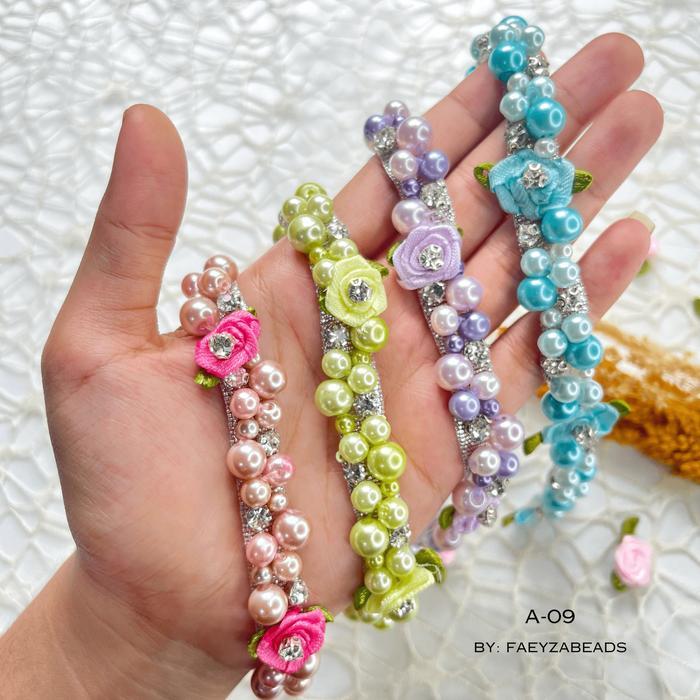 Rangkai Mutiara Jahit A09 / Payet Leher / Payet Pinggang / Payet Dada / Payet Mutiara Bisa Custom