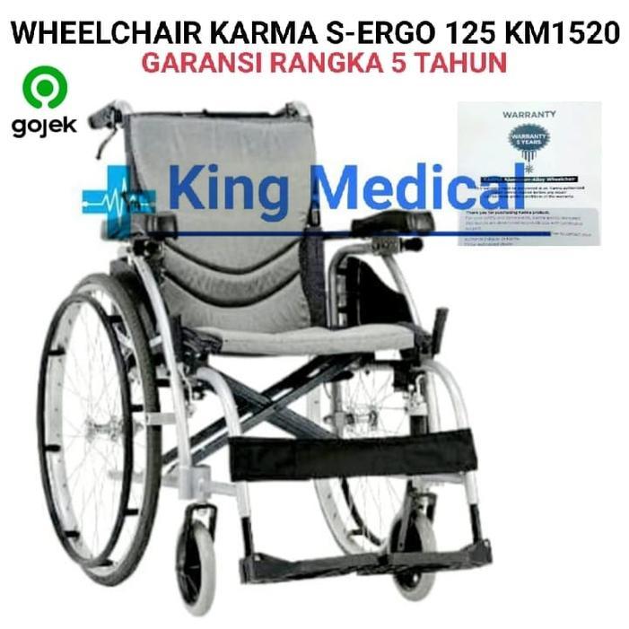 Ready Kursi Roda Karma GS Ergo Lite 125 EuKarma (Khusus Gojek)