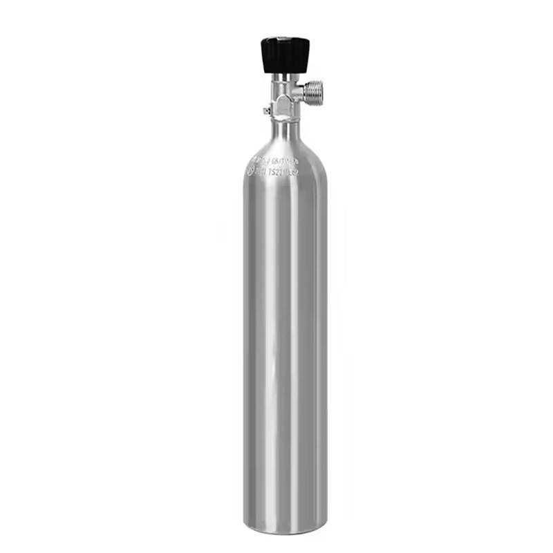 CO2 Cylinder Bottle 1L Regulator Solenoid Fish Tank Oxygen Filled Generator Aquarium DIY Bubble