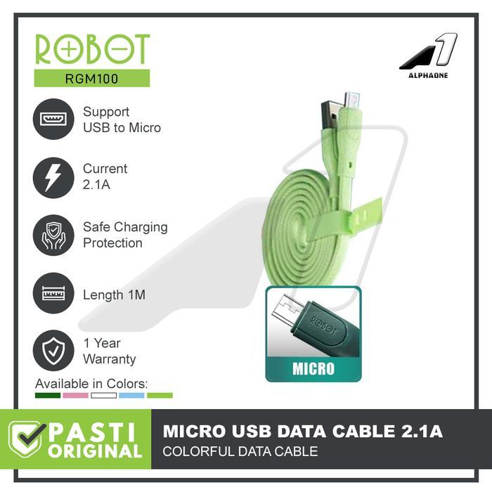ROBOT Kabel Data Micro USB RGM100 Kabel Charger Casan HP Android *