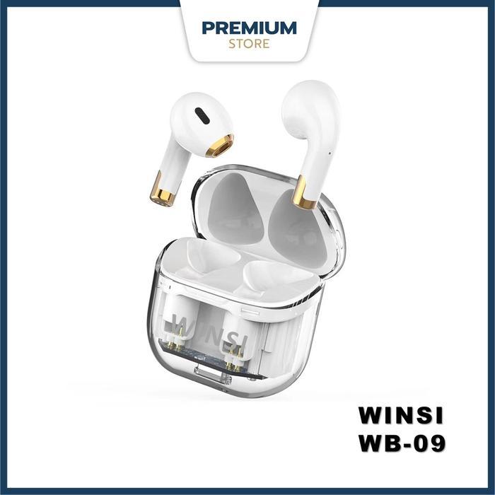 Earphone Wb09 Headset Bluetooth Tws Bass Wireless Terbaik