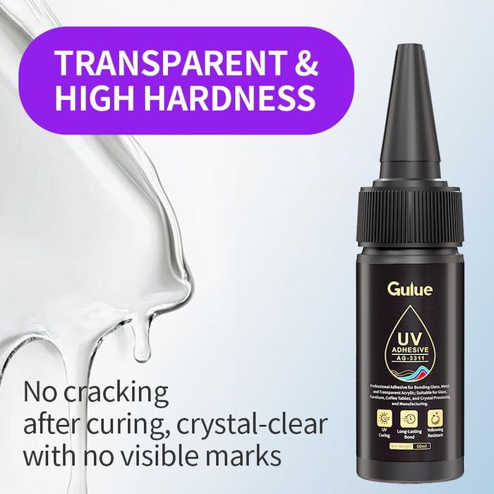 Genuine Lem UV Kuat & Tahan Air untuk Karet Plastik & Kaca High Strength Traceless Bond Clear