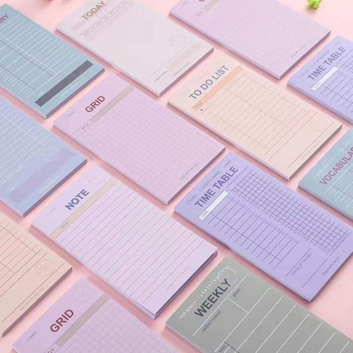Planner Sticky Notes 05 Memo Note Catatan To Do List Weekly Daily Plan