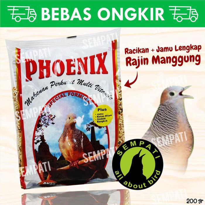 PAKAN HARIAN BURUNG PERKUTUT PHOENIX GODEM KETAN HITAM PLASTIK MVPKT