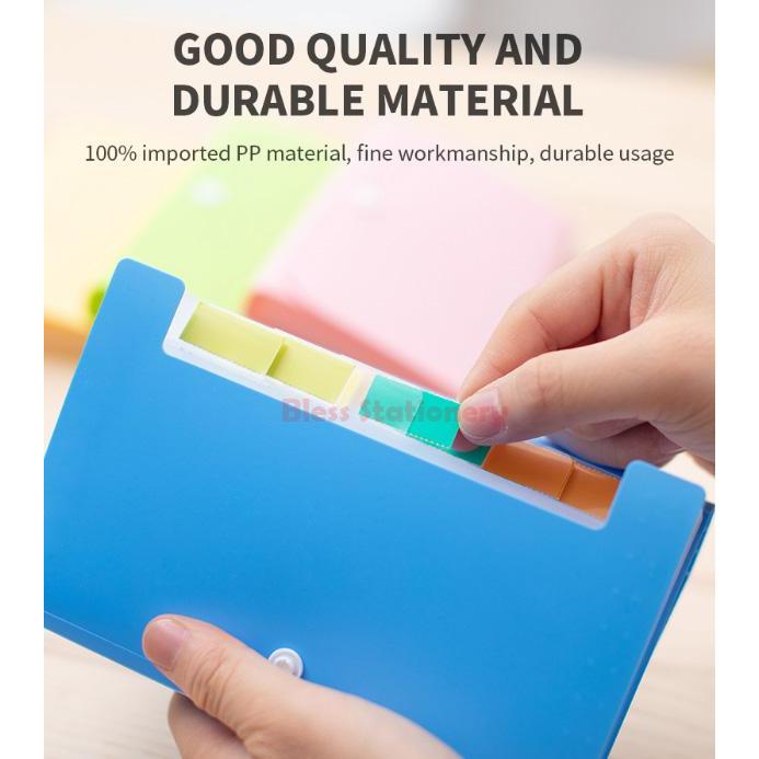 "New" Deli Dompet plastik A6 map uang map nota map giro map harmonika Expanding File