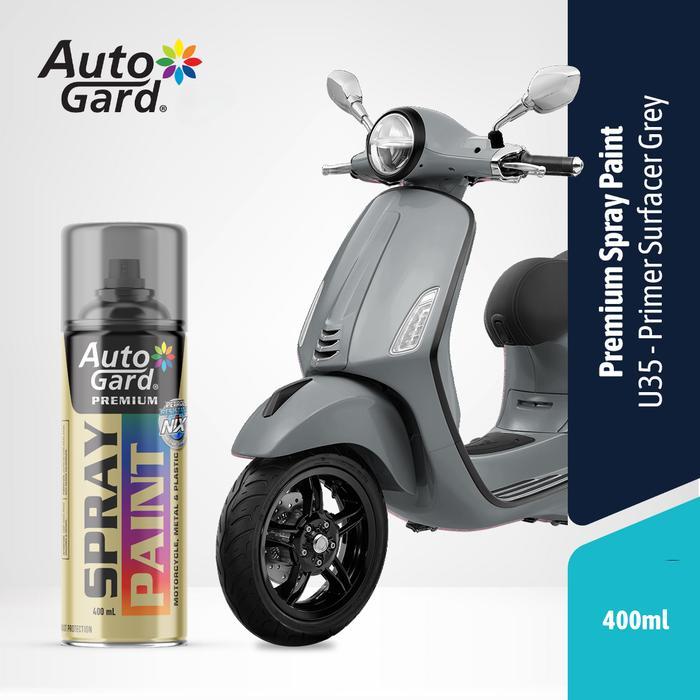 Sale Autogard Primer Surfacer Grey Abu Ag-U35 Paint Cat Epoxy Semprot Premium Motor Mobil Sepeda