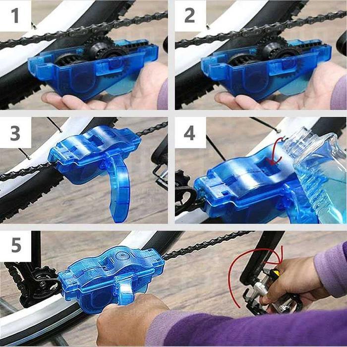 Taffsport Pembersih Rantai Sepeda Tanpa Lepas Bicycle Chain Cleaner Scrubber #Gratisongkir