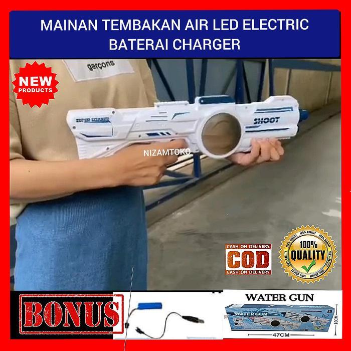 MAINAN WATER GUN MAINAN TEMBAKAN ANAK USB CHAS BATERAI Toy