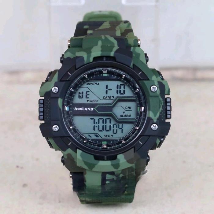 ASLI Jam Tangan Anak Pria Dan Wanita Loreng Auxland Tahan Free Box + Battre CADANGAN READY STOCK
