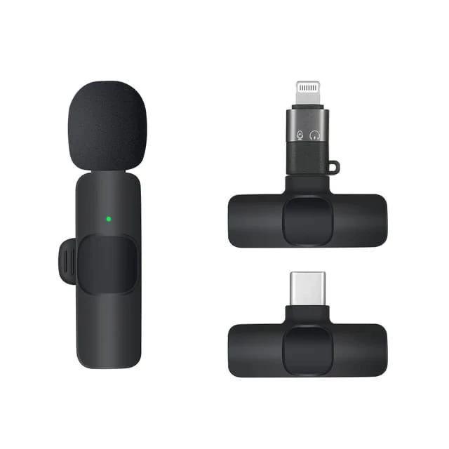 Mic Wireless K8 Klip On Untuk Hp Android Iphone Mikrofon Portabel Vlogging Tiktok Live Streaming