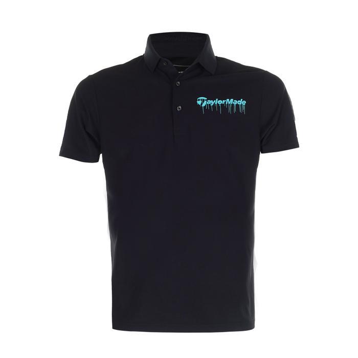 Polo shirt golf man Taylormade S23 Summer Commemorative polo black