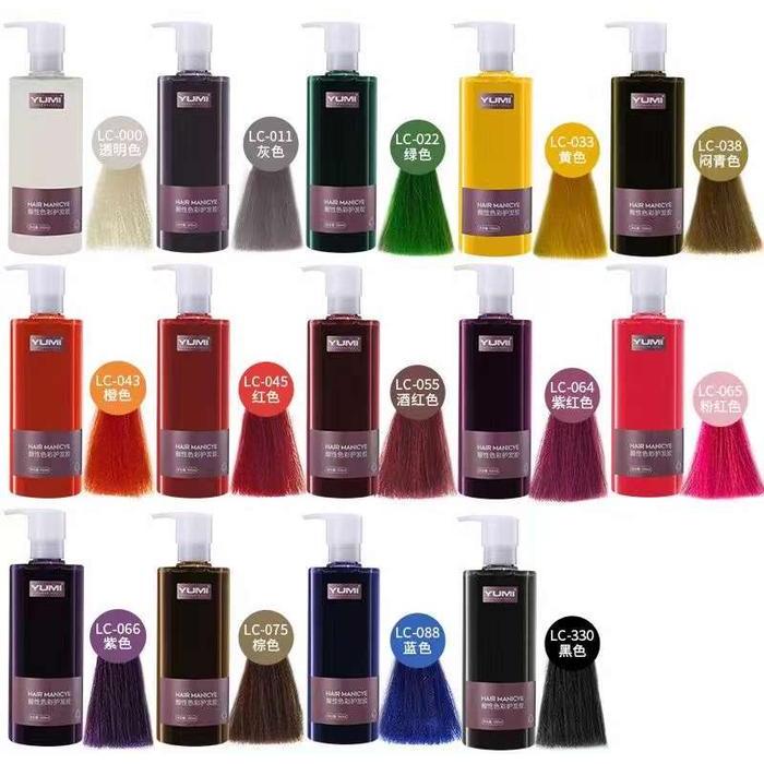 [BISA COD] HAIR COLOR PEWARNA RAMBUT MANICURE TANPA CAMPURAN YUMI HAIR COLOR CAT RAMBUT 500 ML