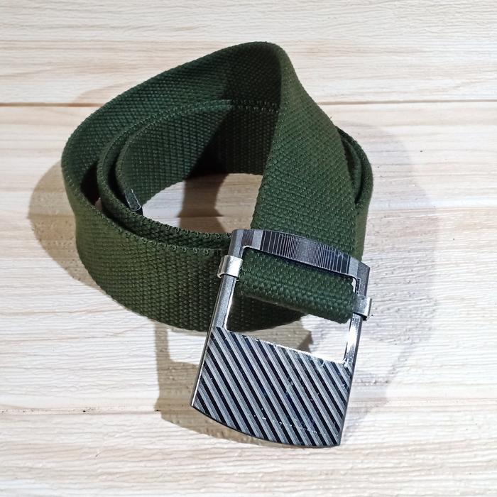 GESPER SABUK ARMY TACTICAL KEPALA BESI