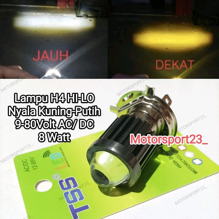 Lampu H4 Depan Lampu Utama H4 Tss Racing Motor Vixion Verza Old Cb150R Klx/Lampu Led H4 Laser Verza