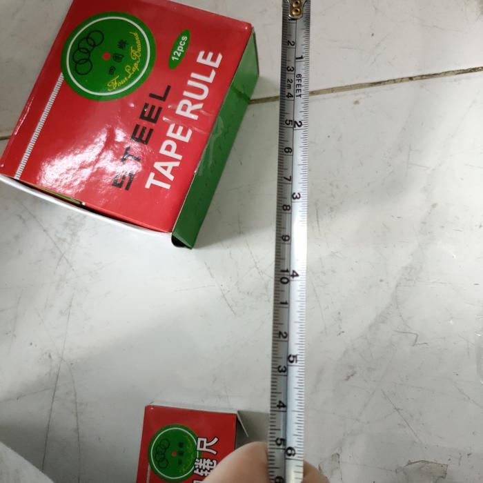 "New" meteran kecil 2 meter Meteran jengkol 2 m Meteran stainless mini 2 m