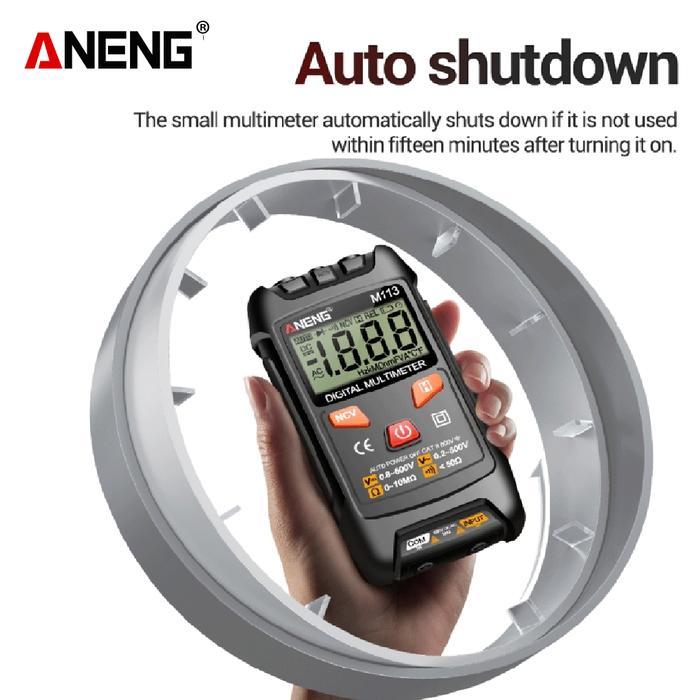 Aneng M113 1999 Counts Mini Multimeter Digital Voltage Meter Ohm NCV