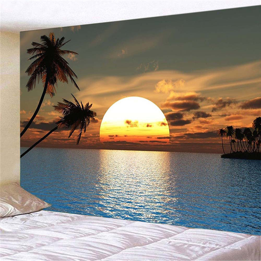 Landscape Tapestry Wallpaper Decor Mushroom Wall Painting Fabric For Upholstery Wall Hangings Esoter
