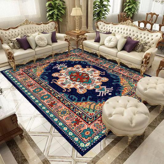 Mr Mat Karpet Lantai Eropa Karpet Turki Permadani Polyester Anti Slip Elegan Bahan Polyester Nilex