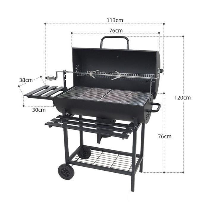 Panggangan Bbq Portable Grill Alat Panggang Putar Ayam Pasti Murah
