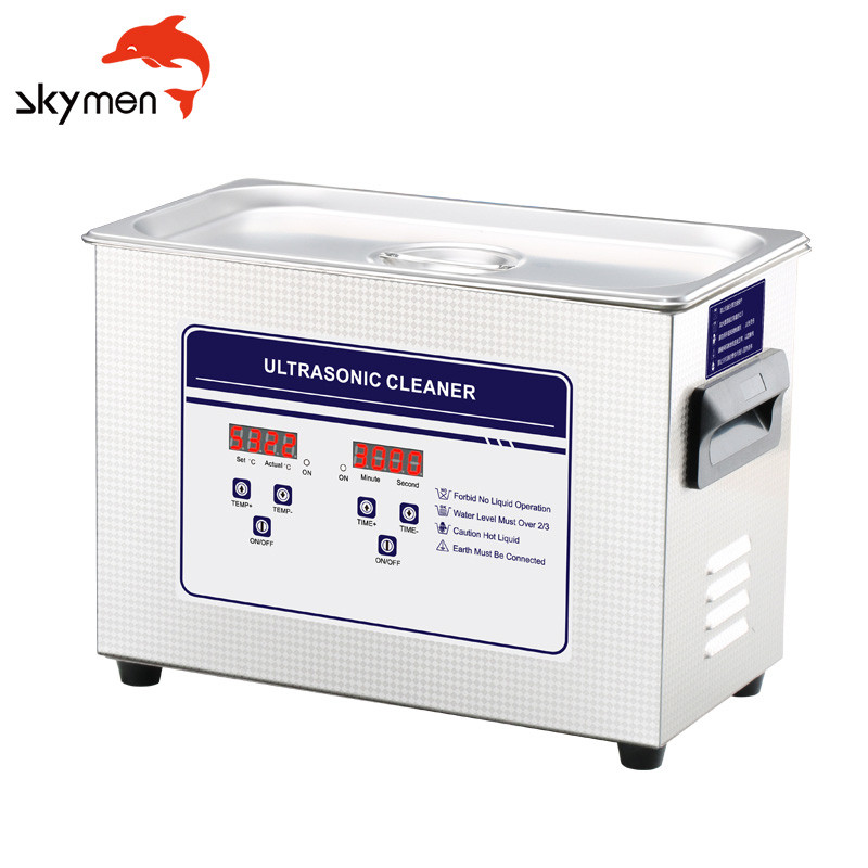 Skymen RoHS CE Manufacture Custom logo Digital 6L Ultrasonic Cleaner Ultrasonic Vinyl Record Cleaner