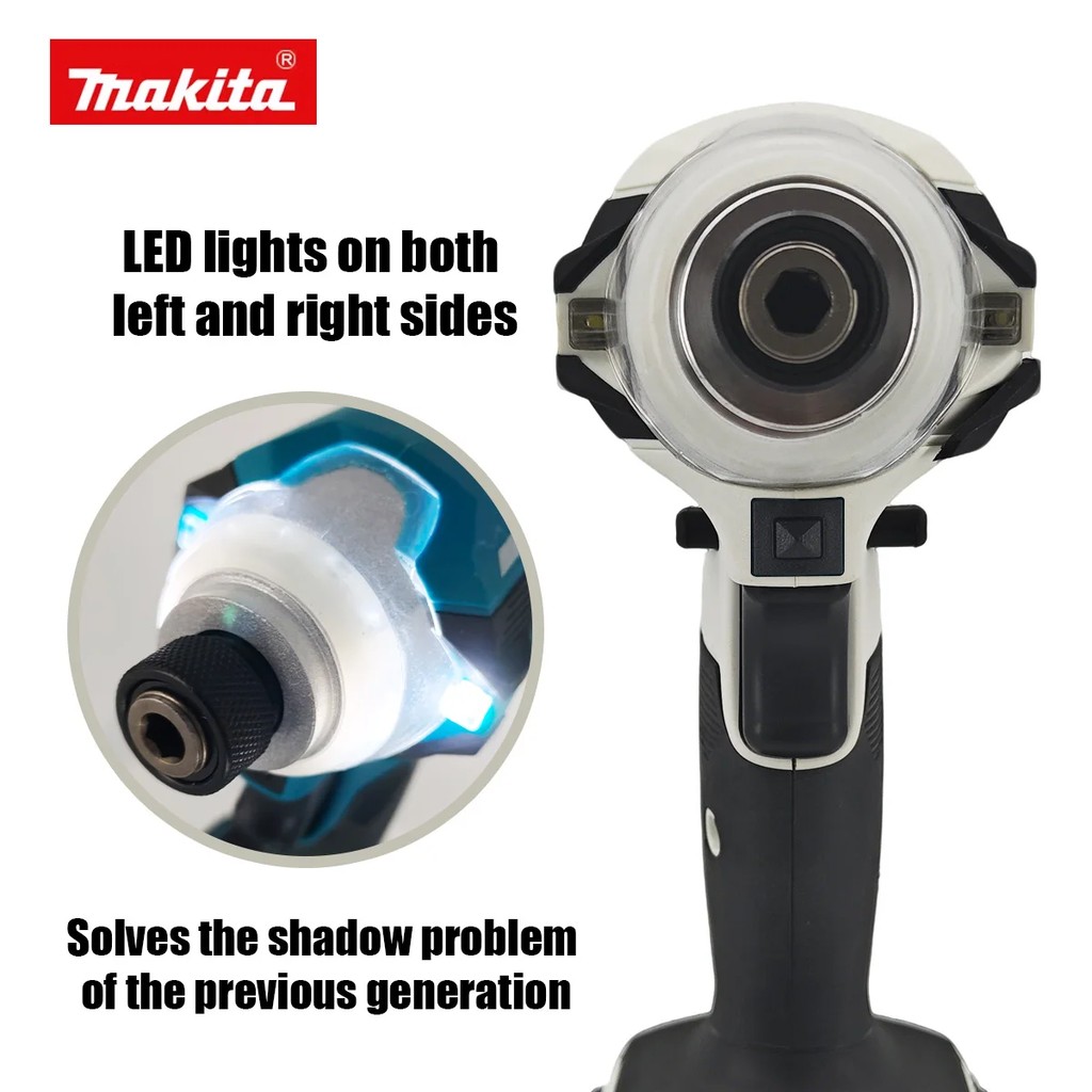 Makita DTD171 Multicolor Brushless Electric Drill Driver Compact Rechargeable Screwdriver for Home