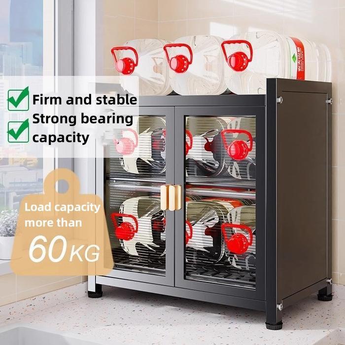 TERLARIS Rak Piring Tertutup Rak Cuci Piring Stainless Pengering Piring Stenlis Dapur Dish Rack