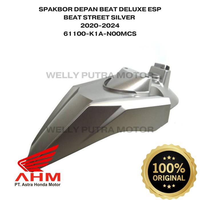 SPAKBOR DEPAN BEAT STREET BEAT DELUXE 2020-2023 SILVER READY STOCK