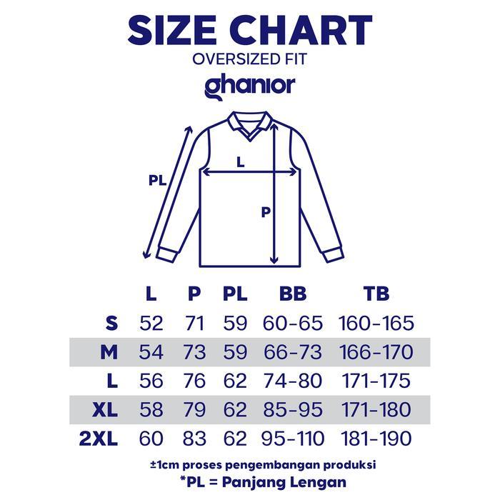 Ghanior Jersey Longsleeve Oversize Vintage Retro Berkerah - REBELLIOUS