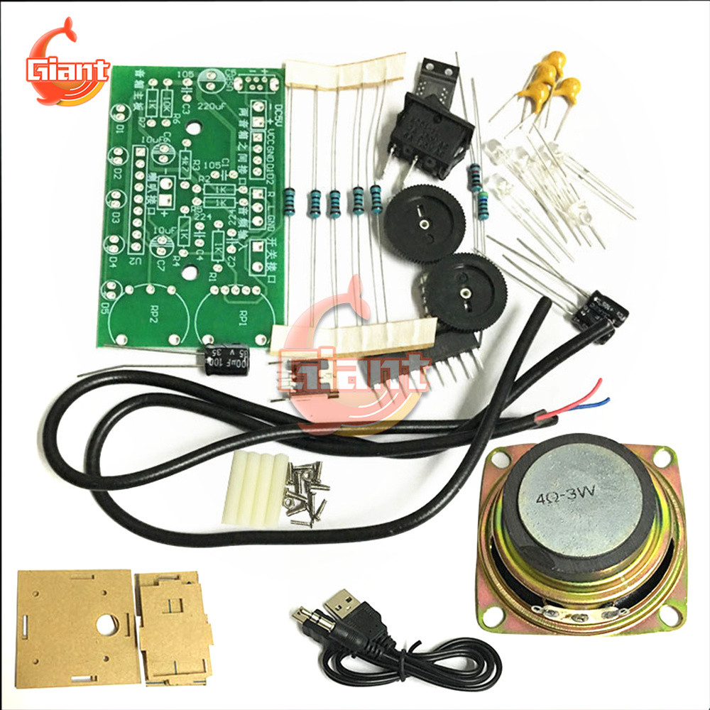 DIY Electronic Kit Mini Power Amplifier Speaker Production Assembly Electronics Soldering Project Ki