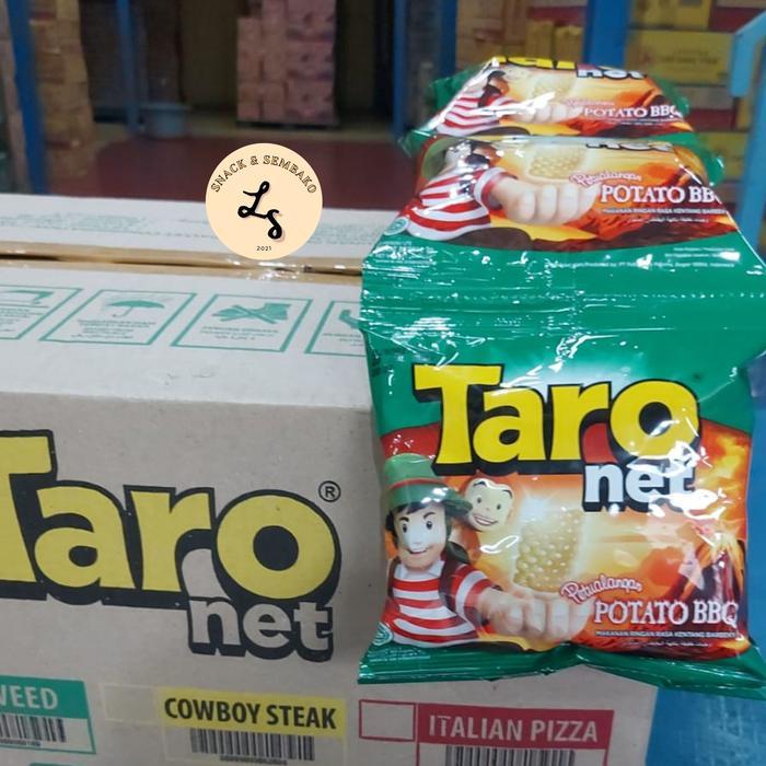 "New" Taro Net Renceng Potato BBQ Renceng isi 10 pcs Ecer 1000 @8gr/Ecer 2000 @18gr LM Snack