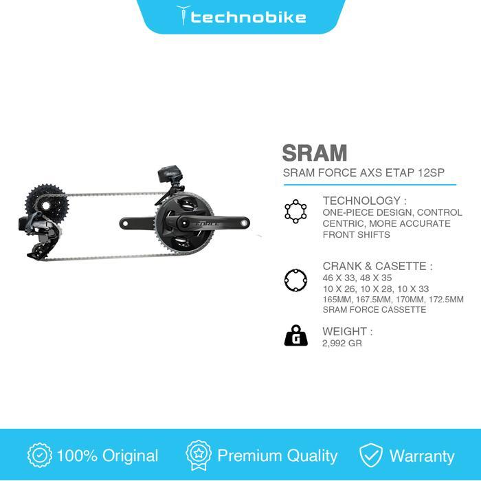 Groupset Sram Force AXS Etap Discbrake 12 Speed