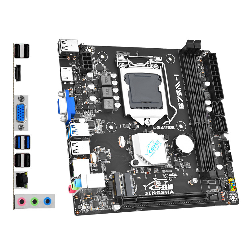 B75 mini itx placa mae Motherboard lga1155 kit set i5 3570 CPU 16GB DDR3 1600MHz Memory and CPU