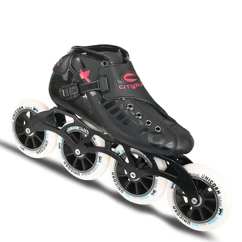 Inline Speed Skates CITYRUN Champion Skate Carbon Fiber Boot Professional Shoes Complete Skates