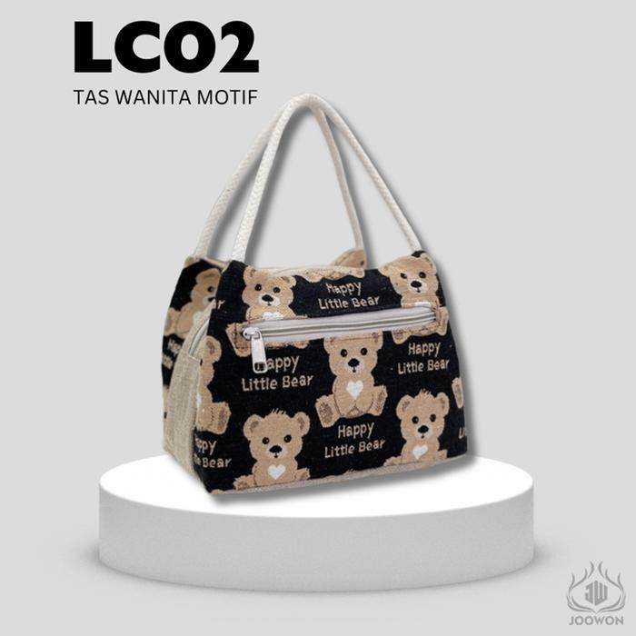 Joowon Tas wanita bermotif boneka/ tas wanita lucu Tas Handbag elegan desain cantik kekinian -LC02