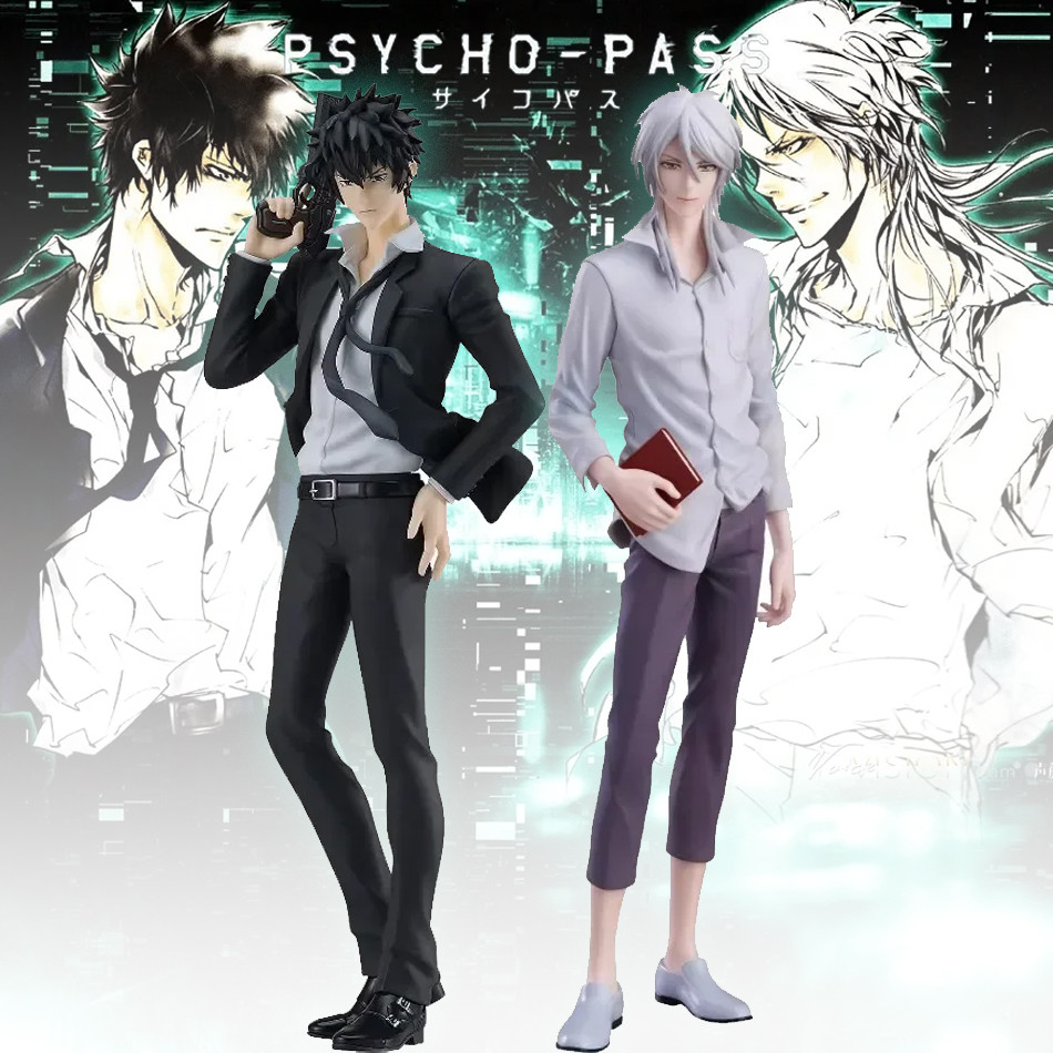 New Psycho-pass Psycho Pass 18cm Makishima Shougo Kougami Shinya Anime Pvc Model Figure Cool Man