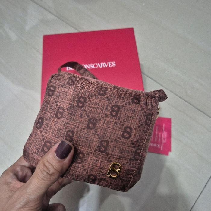 BUTTONSCARVES prayer robe mukena ori ready - monogram mini mahogany