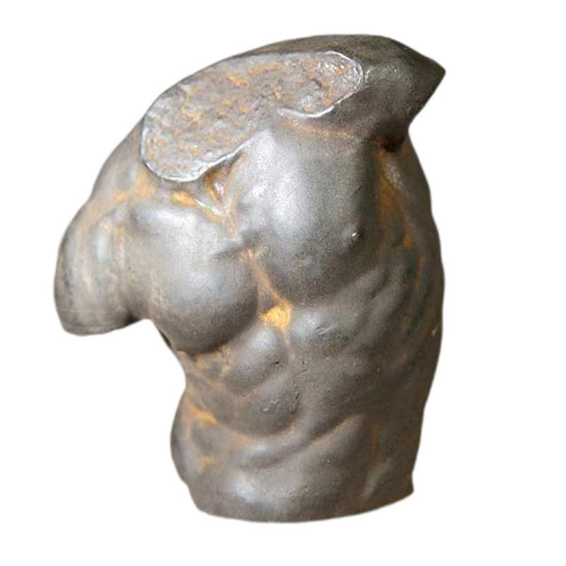 Male Torso Statue Ancient Greek Male Model Half Body Statue Vintage Silicone Mini Figurines Sculptur
