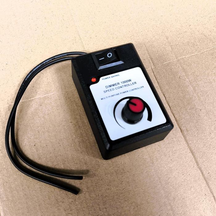 Dimmer Ac 220V 1000W Pengatur Putaran Dengan Saklar On Off Untuk Gerinda Bor Dinamo Kipas Motor