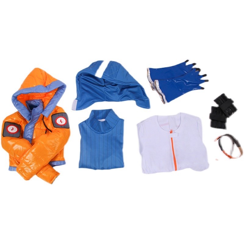 Wattson Apex Legends Cosplay Natalie Paquette Costume Shoe Cotton Jacket Jumpsuit Kneepad Gloves