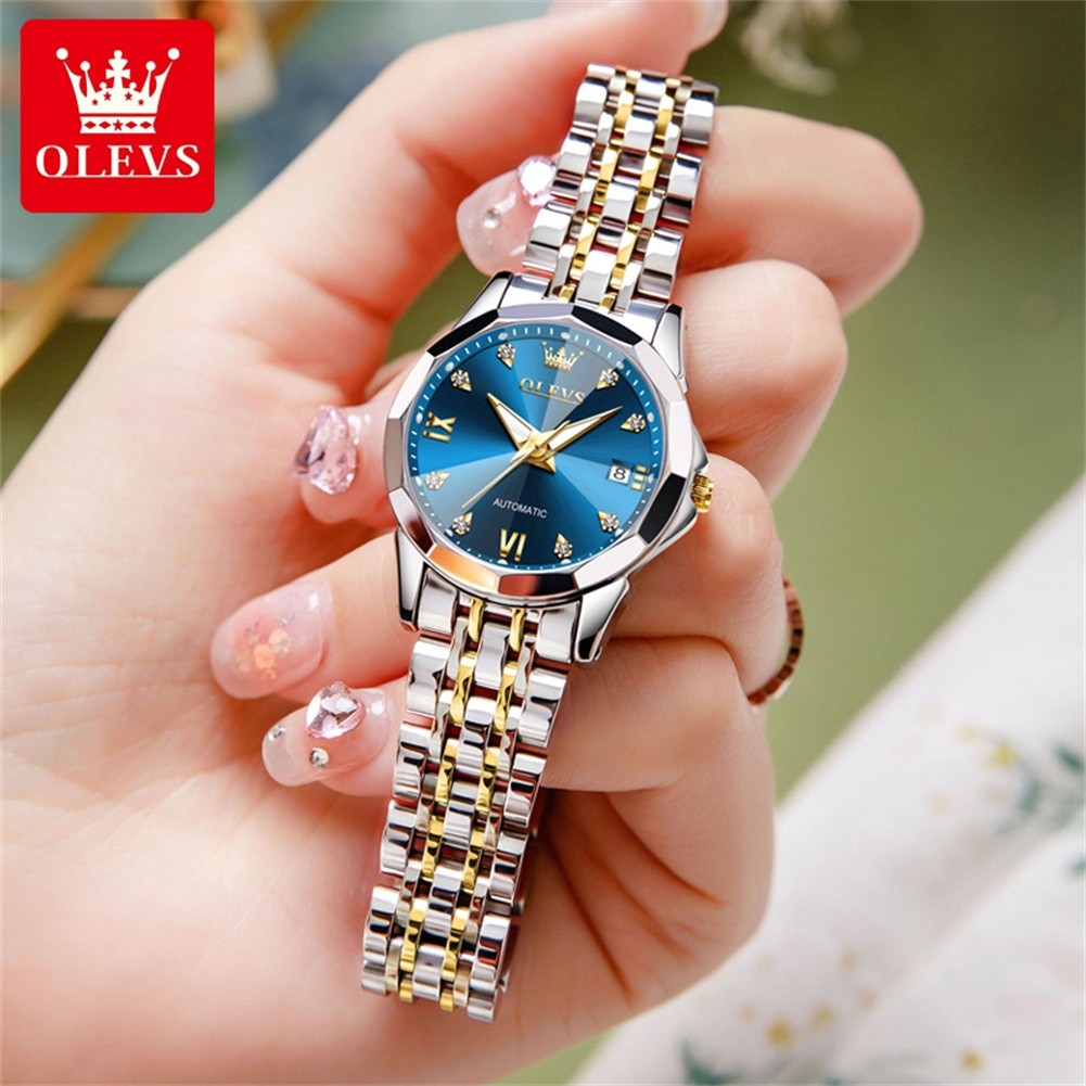OLEVS 9982 Automatic Mechanical Ladies' Watch Elegant Luxury Date Watches Waterproof Luminous