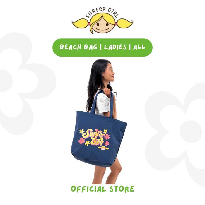 JUAL Surfer Girl Bohome Beach Bag Navy 254ABCB001NVY Tas Pantai Wanita Tas Pantai Surfer Girl Beach