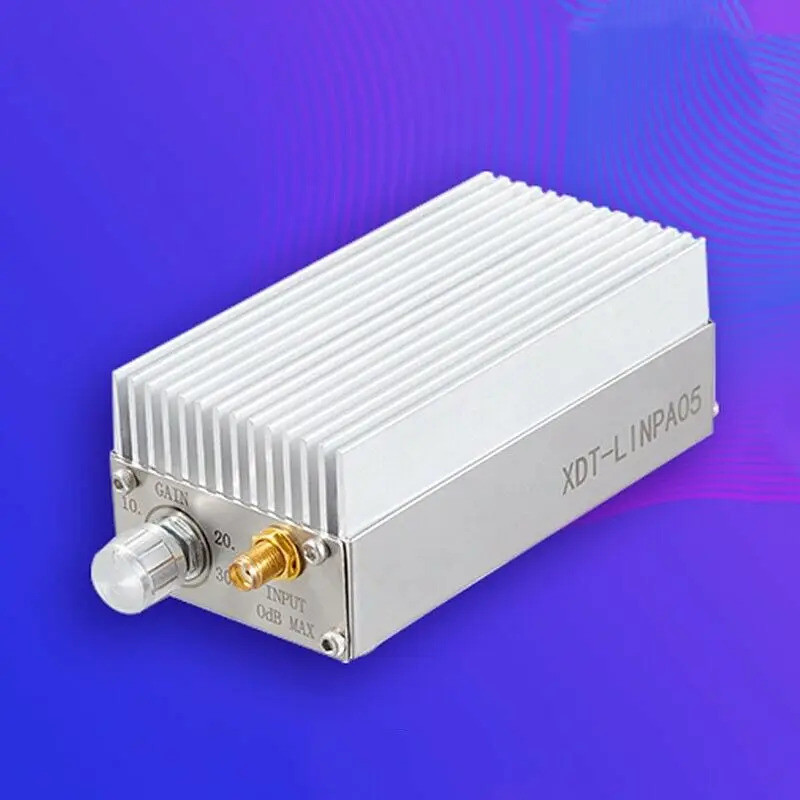 200MHZ LINEAR POWER AMPLIFIER SDR DRIVE SIGNAL SOURCE VHF SHORTWAVE 7W ADJUSTABLE GAIN