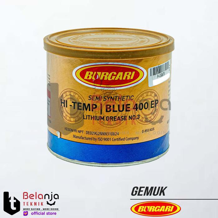 Bulgari Gemuk Grease Pelumas Semi Syntetic Lithium No 3GB HI-TEMP 400 Bearing Mesin