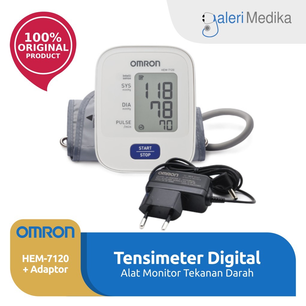 Omron HEM 7120 / HEM-7120 / HEM7120 - Tensimeter Digital + Adaptor