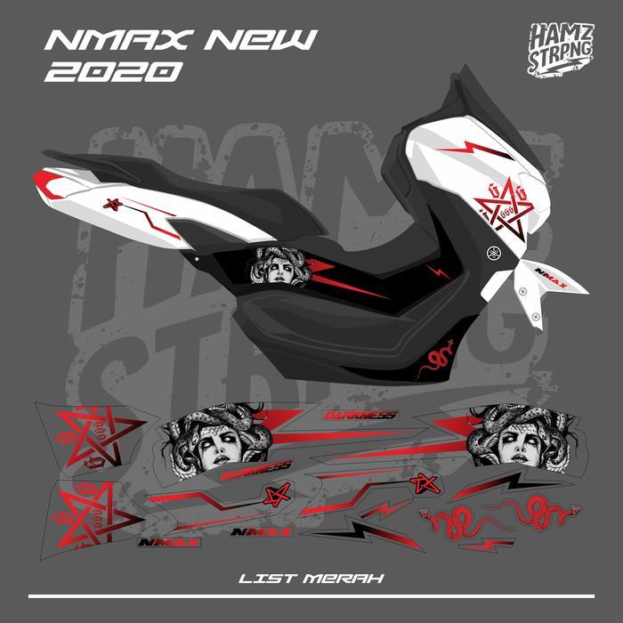 Striping Transparan Nmax New 2020 Satanic Medusa 666