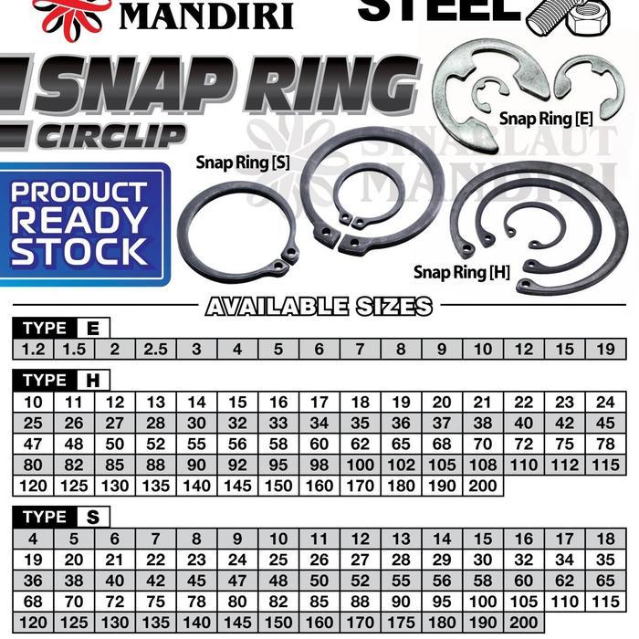Snapring Type S (Rrs) / Snap Ring Type S 70 #Gratisongkir