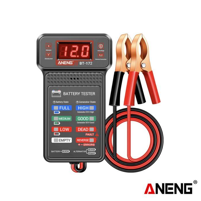 Ready Tester Aki Mobil Digital Indikator Aki Mobil 12V with Clamp